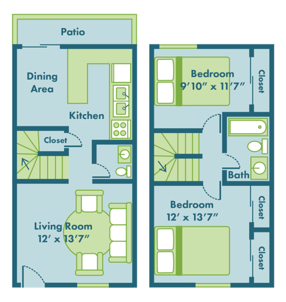 Floor Plans San Rafael Townhomes Overland, MO